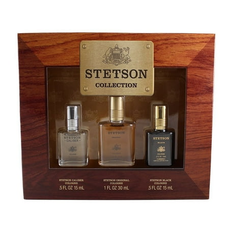 - Stetson Collection 3 Piece Gift Set for Men, Stetson Collection 3 Pc. Gift Set ( Cologne 0.5 Oz Of Stetson Fresh & Stetson Black + Cologne 1.0 Oz Of.., By Coty Ship from US