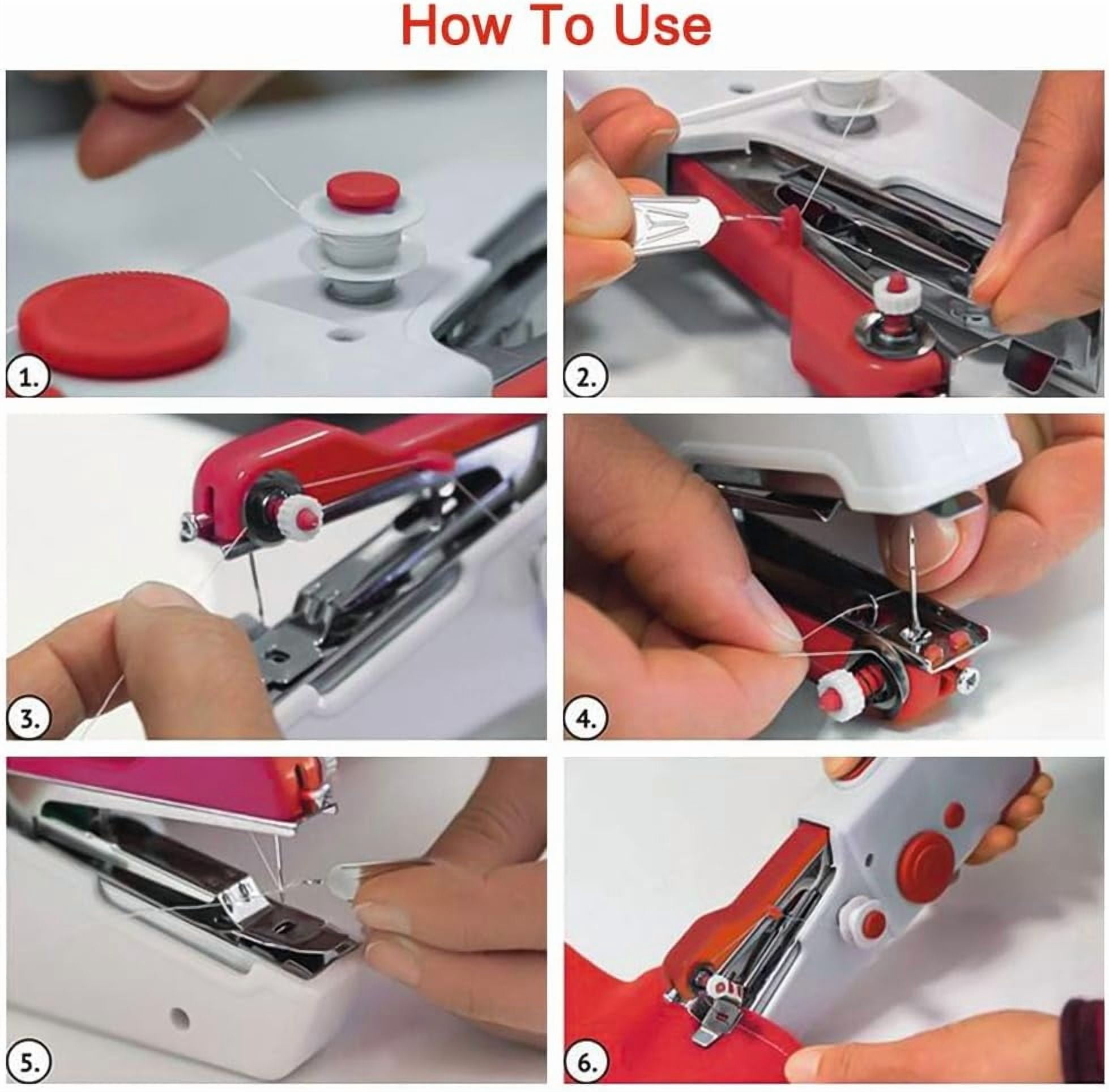 andheld Sewing Machine, with Elegant Wooden Sewing Box and 153-Piece Sewing Kit, Mini Portable Cordless Hand held Sewing Machine, Perfect for Adults, Beginners, and Quick Home Repairs