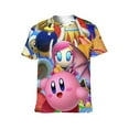 thumbnail image 2 of Kirby Star Allies Unisex Short Sleeve T Shirt Daily Novelty 3D Printed T-Shirts Soft Comfortable Tee Shirt Top For Men And Women, 2 of 7