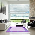 thumbnail image 6 of Ahgly Company Indoor Rectangle Patterned Pale Lilac Purple Area Rugs, 8' x 10', 6 of 6