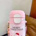 thumbnail image 4 of Botella de agua con aislamiento de paja de 480 ml, taza de acero inoxidable 316 para mujeres y hombres (rosa), 4 of 9