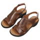 thumbnail image 1 of Sandalias de cuña para mujer con correa de tobillo ajustable zapatos de playa casuales para viajes al aire libre, 1 of 6