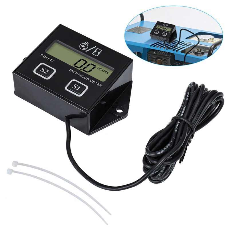 Engine Tachometer Digital Tachometer / Hour Meter for 2 & 4 Stroke