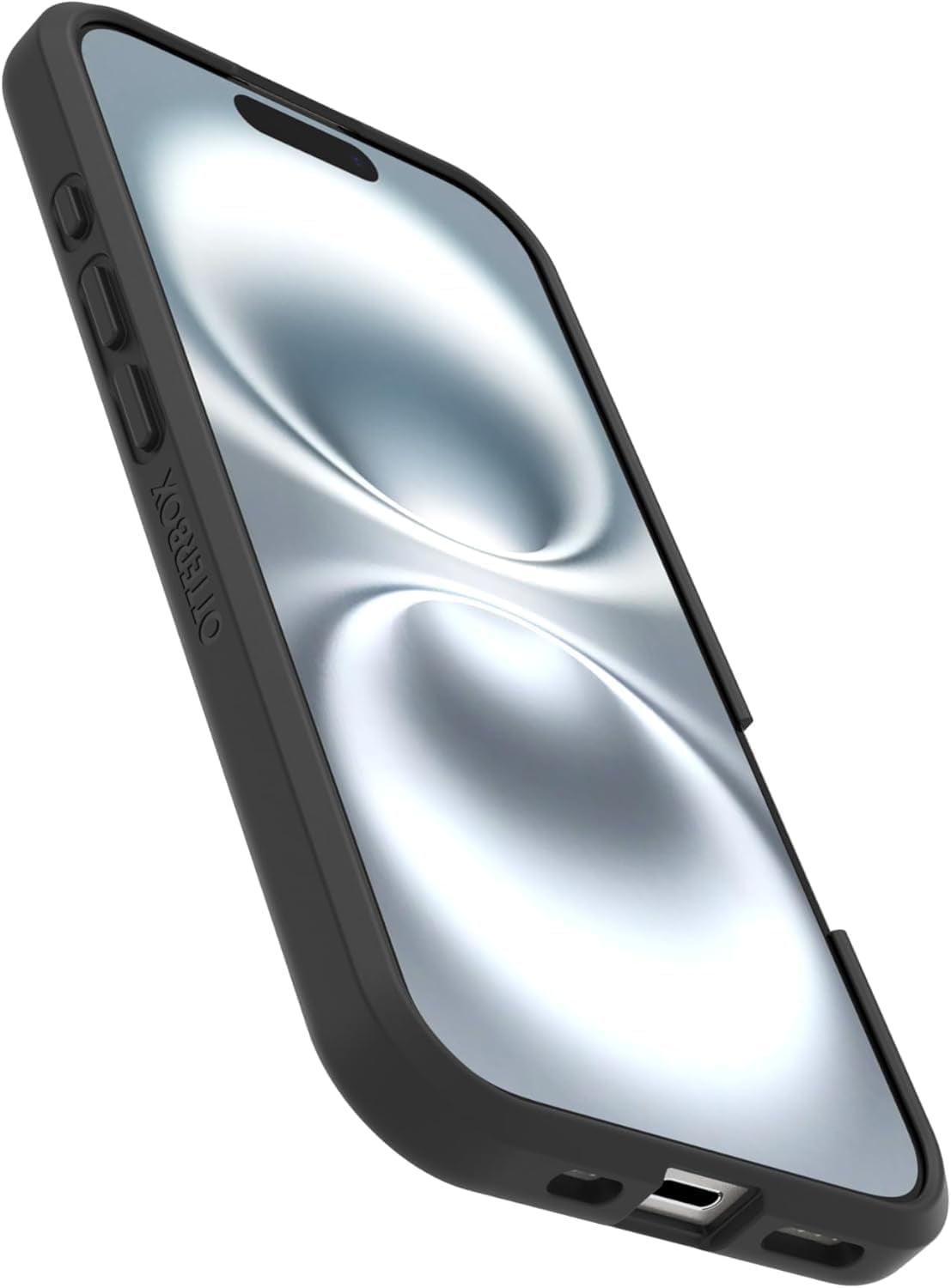 OtterBox iPhone 16 (Only) - React Series Case - Black Crystal (Clear/Black) - Snaps to MagSafe - Ultra-Thin - Non-Retail Packaging