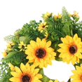 thumbnail image 4 of Guirnalda de Girasol Artificial de Simulación, Guirnalda de Flores, Corona de Puerta de Primavera para Decoración Del Hogar, Festivales, Escaleras, Ch Pequeño Salvador Corona de Girasoles, 4 of 10