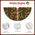 thumbnail image 3 of Sikiie Color Music1 Nativity Christmas Tree Skirt, Jesus Christian Winter Holiday Tree Mat Decoration(30-48IN)48", 3 of 6