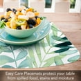 thumbnail image 3 of CounterArt "Gossamer Palms" 4-Pack Reversible Wedge Tabletop Placemats, 3 of 8