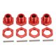 thumbnail image 2 of DEWIN 4Set RC Rueda 17mm Aluminio Hexagonal Drive Hub Adaptador con Pines para ARRMA 1/8 KARTON 4WD Coche(Rojo), 2 of 5