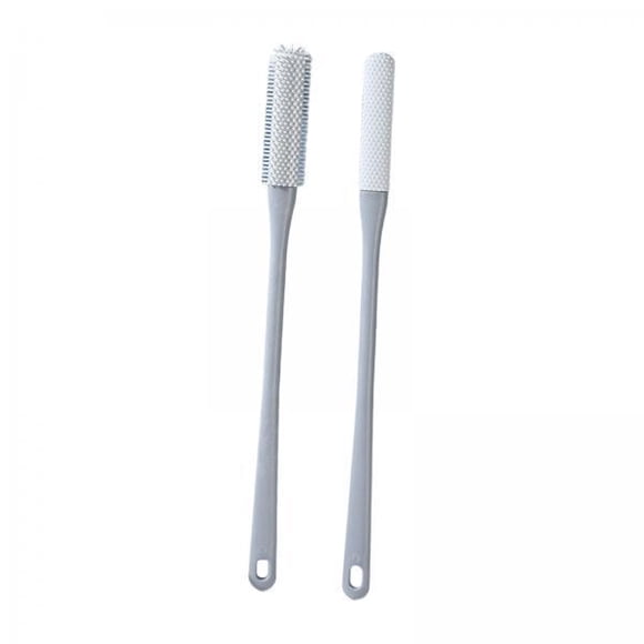 Cepillo para limpiar los dedos de los pies,Cepillo para limpiar los dedos de los pies y exfoliante para pies en ,Cepillo para pies con mango largo de silicona suave,Aplicador de loción