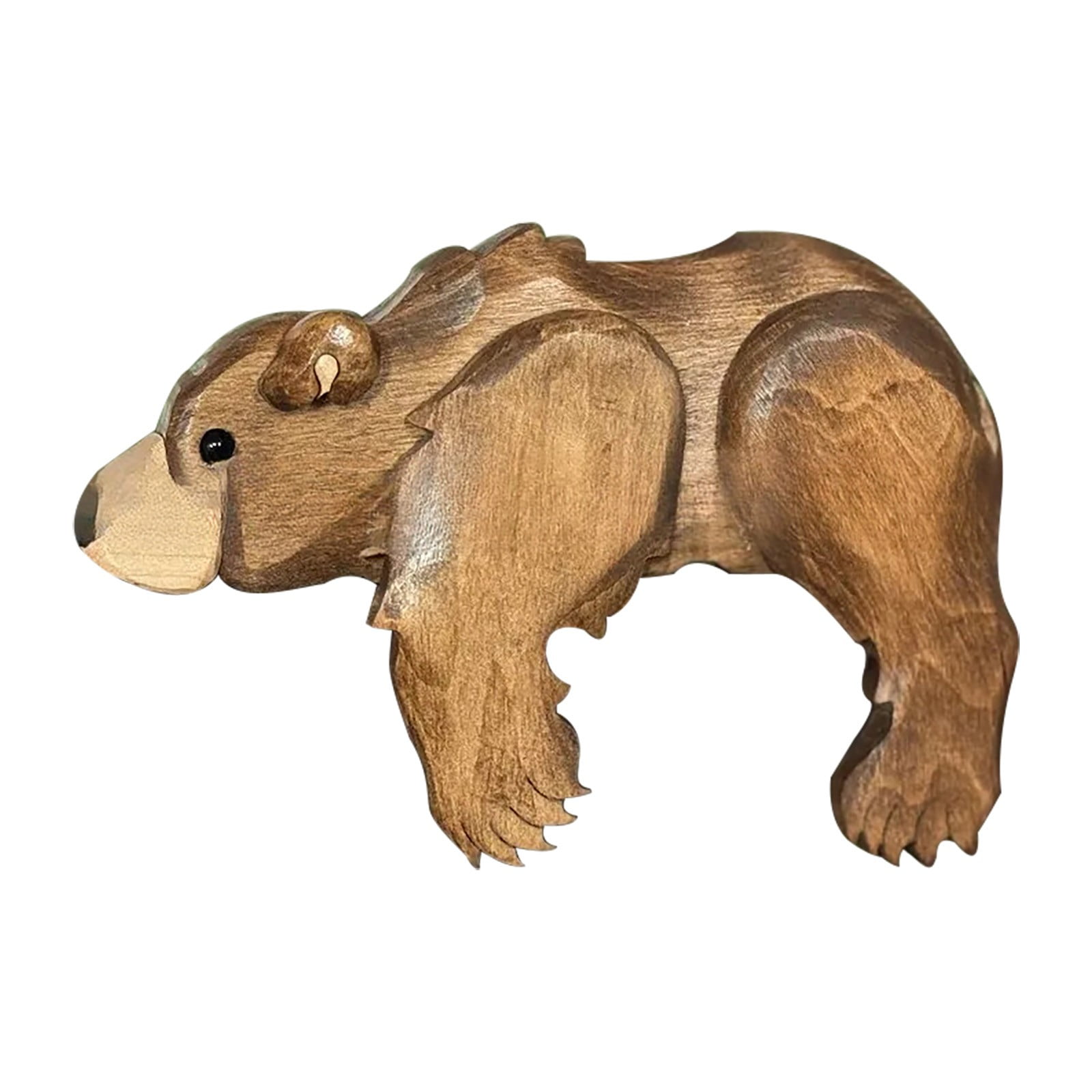 Hand Carved Wooden Christmas Reindeer Corner Decor Creative Tabletop ...