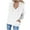 White, variant on VEKDONE 2025 Long Sleeve V-neck Hoodie for Women Trendy Solid Color Drawstring Pullover Fall Lightweight Comfy Hooded Tops with Pockets 2025 Casual Soft Sweatshirt Purple XL