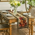 thumbnail image 6 of Thanksgiving Tableware 13x72 Inch Fall Table Runner Thanksgiving Harvests Table Runner Autumns Pumpkin Maple Leaf Runners for Home Kitchen Dining Party Decoration, 6 of 6