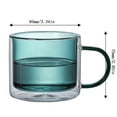 thumbnail image 3 of JGJJUGN Double-layered Colored Glass Cup High Borosilicate Durable Heat-resistant Unique Handblown Tea Coffee Mug for Hot Cold Beverages, 3 of 5