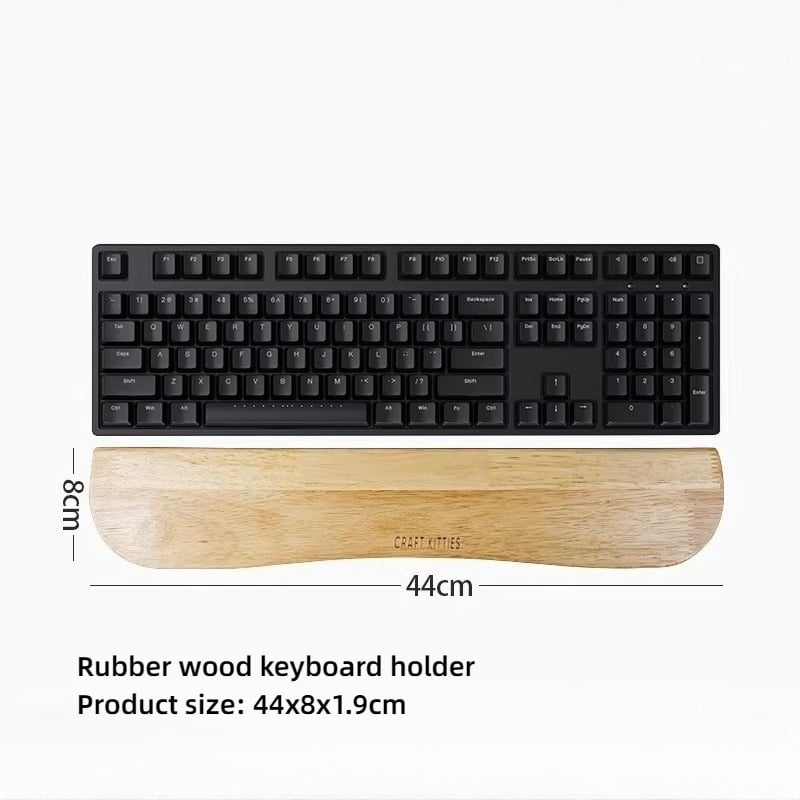 Walnut Wood Keyboard & Mouse Wrist Rest Set, Ergonomic Palm Support Pad for PC/Laptop, Creative Desktop Computer Wrist Rest Combo