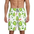 thumbnail image 2 of Picia Kawaii Avocado Pajama Shorts for Men, Men's Pajama Bottoms, Sleepwear,Short Pajama Pants-X-Large, 2 of 9