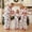 White 1, variant on Matching Christmas Pajamas for Family Bear Reindeer Tree Print Sleepwear Outfits with Dog