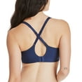 thumbnail image 4 of Hanes Femmes Comfort Evolution Dentelle Sans Fil, S, en Bleu Marine/gris Sterling, 4 of 4