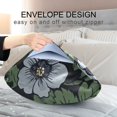 thumbnail image 4 of Yayeee Pillowcase Queen Size Set of 2 Satin Wrinkle Resistant Pillow Case, Dark Floral, 4 of 8