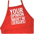 thumbnail image 1 of ApronMen BBQ Chef Apron - Your Opinion - Funny Aprons For Men (red), 1 of 6