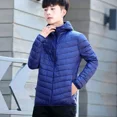 thumbnail image 3 of Parkas Abrigos Acolchados Masculinos Cremallera Chaqueta de Plumón para Hombre Acolchado Corto Ropa de Lujo Coreana Modelos de Invierno Ropa Casual Abrigada Moderna, 3 of 5