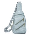 thumbnail image 1 of Riñonera Retro para mujer, riñonera informal de cuero PU, bolsa de viaje al aire libre con múltiples bolsillos, 1 of 9