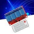 thumbnail image 1 of 4 Channel DC Relay Module 4 Channel Relay Module Receiver Set 4 Channel Relay Module Controller Set Infrared Remote Receiver Switch, 1 of 8