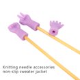 thumbnail image 3 of 6pcs Knitting Needles Point Protectors For DIY Weave Knitting Sewing Mix Shaped Needle Tip Stopper, 3 of 8