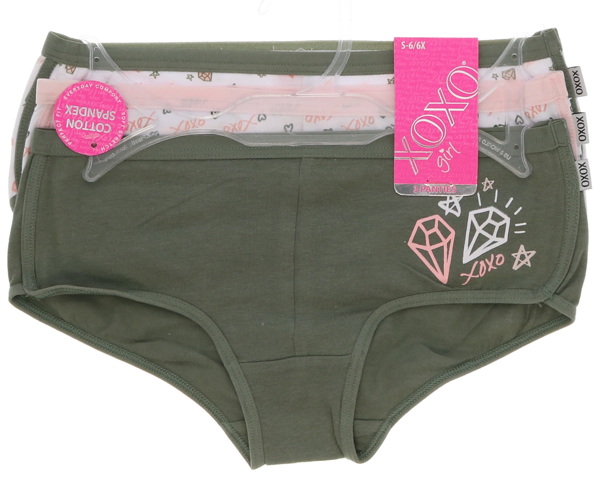 POPKOK Teen Girls Underwear Cotton Brief Panties 6 pack (12-14 Years,  Lively Color)