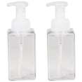 thumbnail image 1 of 2 Pack Foaming Soap Dispenser 15Oz Refillable Foam Liquid Hand Soap Empty Plastic Pump Bottle Container - Clear 450Ml, 1 of 8