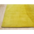 thumbnail image 2 of EORC Yellow Hand-Tufted Wool Contemporary Swirl Rug, 5' x 8'-Color:Yellow,Material:Wool, 2 of 9