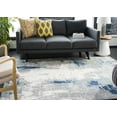 thumbnail image 4 of SAFAVIEH Jasper Alvina Abstract Overdyed Area Rug, Grey/Gold, 8' x 8' Square, 4 of 9