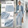 thumbnail image 4 of Cueply Wide Leg Sweatpants Women Casual Baggy Heavyweight Lounge Sweat Pants Winter Joggers with Pockets, 4 of 8