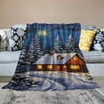 thumbnail image 2 of Fenyluxe Christmas Tree Print Throw Blanket Super Soft for All Seasons - Blanket for Bed, Sofa, Living Room Decor 60x80in, 2 of 6