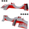 thumbnail image 4 of Finger Skateboard Ramp Kit - Mini Skate Park Kit Training Accessories DIY Ultima, 4 of 5