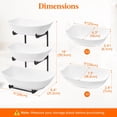 thumbnail image 2 of Frutero Lifewit de 3 niveles de plástico con soporte de metal, 2 of 8