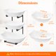thumbnail image 2 of Frutero Lifewit de 3 niveles de plástico con soporte de metal, 2 of 8