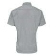 thumbnail image 2 of Big Bill 183S Short-Sleeve Hickory Stripe Shirt with Half-Zip-Hickory-Tall-L, 2 of 2