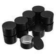 thumbnail image 4 of MERRYHAPY 12Pcs Metal Tin Candle Containers For Diy Enthusiasts Black Round Shape Travel Use, 4 of 8