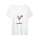 thumbnail image 3 of Camiseta de verano para mujer, camisetas informales cómodas con cuello redondo, camisetas femeninas de moda L Yuyangstore Camiseta para mujer, 3 of 8