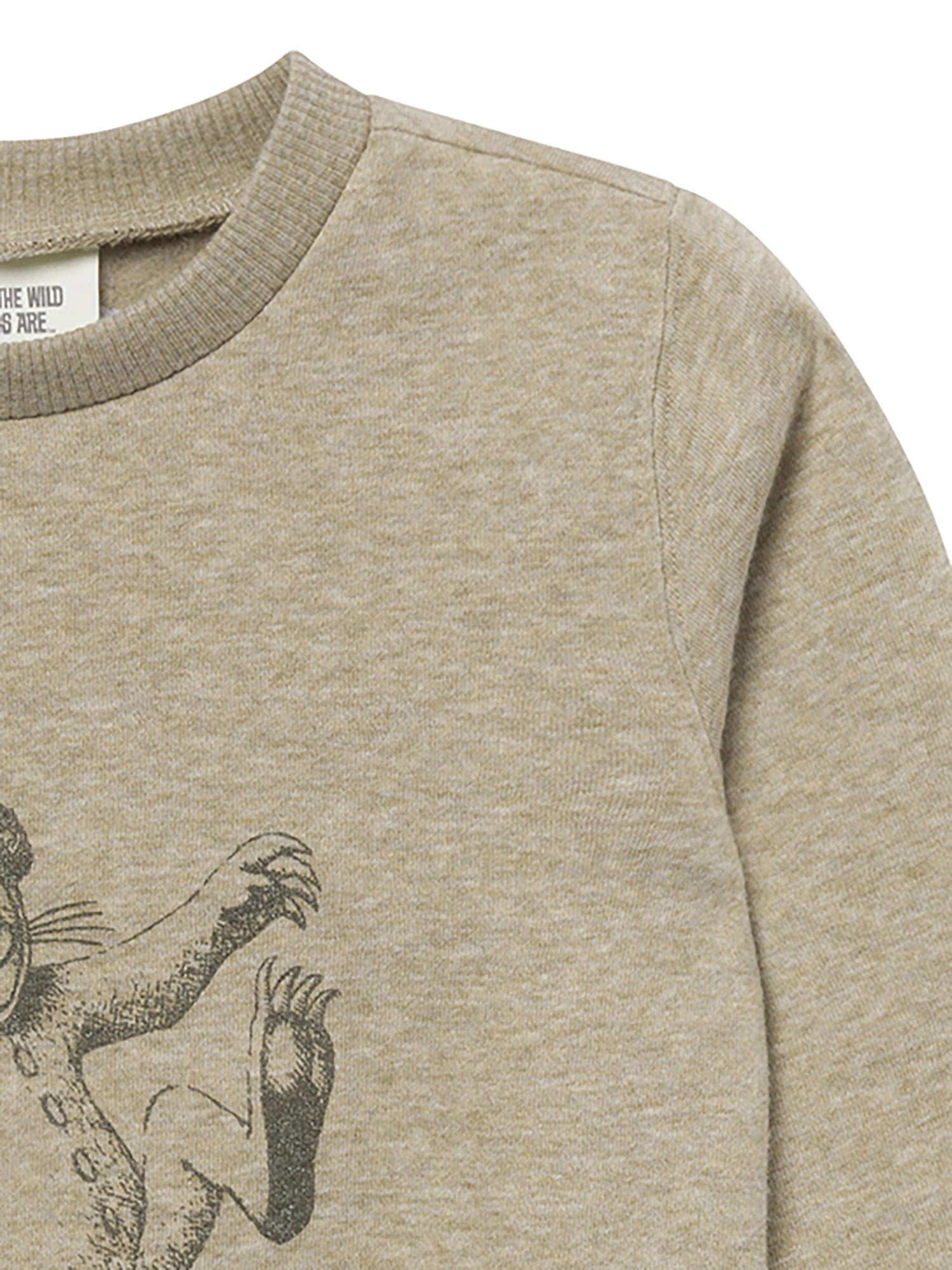 Modern Moments x Where the Wild Things Are Baby and Toddler Neutral Sweatshirt, Sizes 0/3 Months - 5T