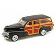 thumbnail image 2 of Diecast Car w/Trailer - 1948 Chevy Fleetmaster, Black - Welly 22083 - 1/24 scale Diecast Model Toy Car, 2 of 3