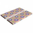 thumbnail image 1 of Ethnic Bench Cushion Set of 2, Abstract Ombre Vivid Rainbow Colored Mandala Tie Dye Effect Flower Hippie Print, Standard Size Foam Pad and Decorative Cover, Multicolor, by Ambesonne, 1 of 4