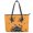 Black Cat Orange Pattern, variant on POLERO Cat and Floral Pattern Tote Bag for Travel, PU Leather Handbag with Adjustable Strap Casual Saddle Handbag