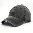 thumbnail image 4 of Gorra de algodón para hombre y mujer, Gorro deportivo Unisex, color negro, personalizado, venta al por mayor, 4 of 4