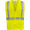 Lime, variant on Ironwear 1284 Class 2 Polyester Safety Vest w/ Zipper & 2” Reflective Tape