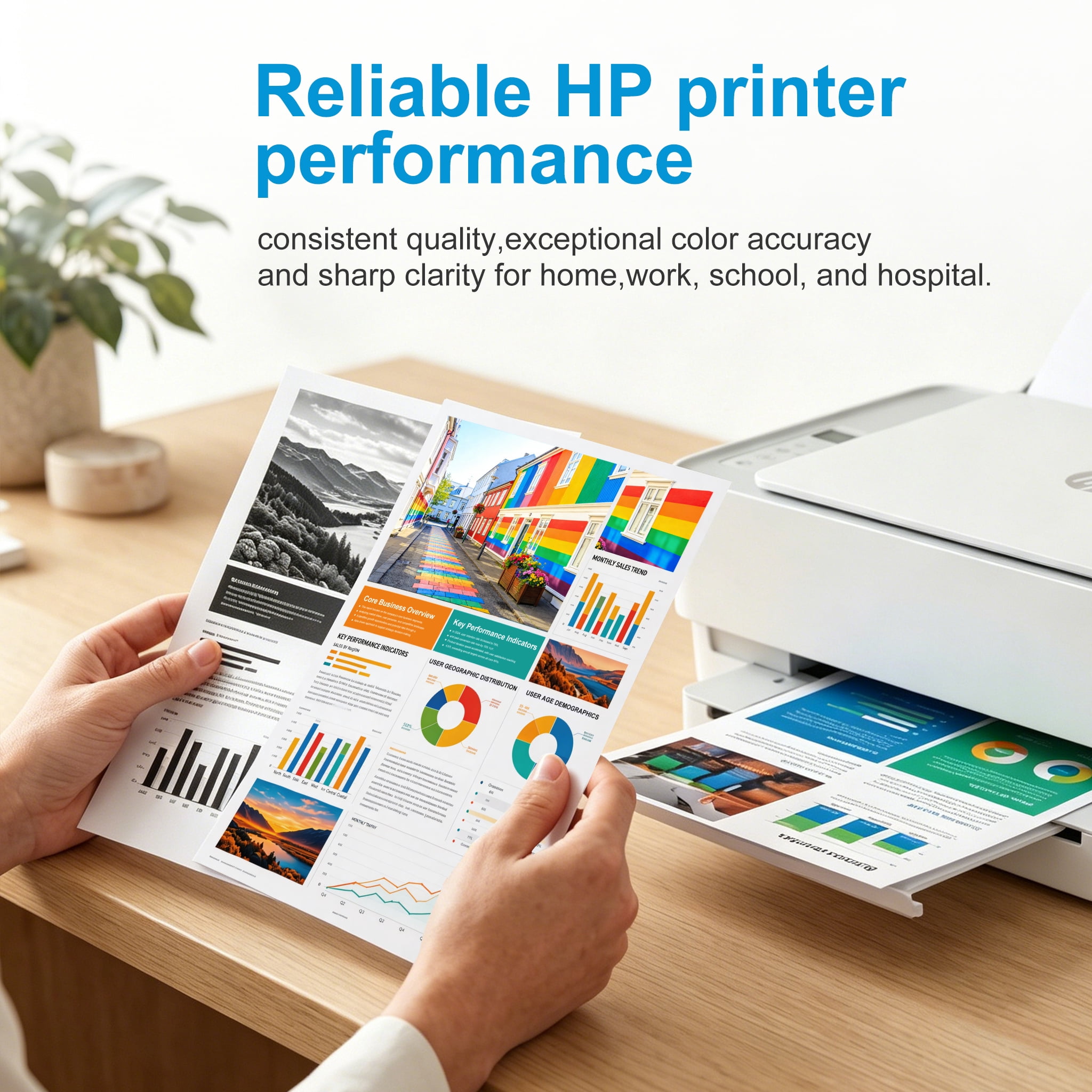 64 Black Ink Cartridges for HP 64 Ink Cartridges Combo Pack Compatible for HP Printer Ink 64 (2 Black) Printer