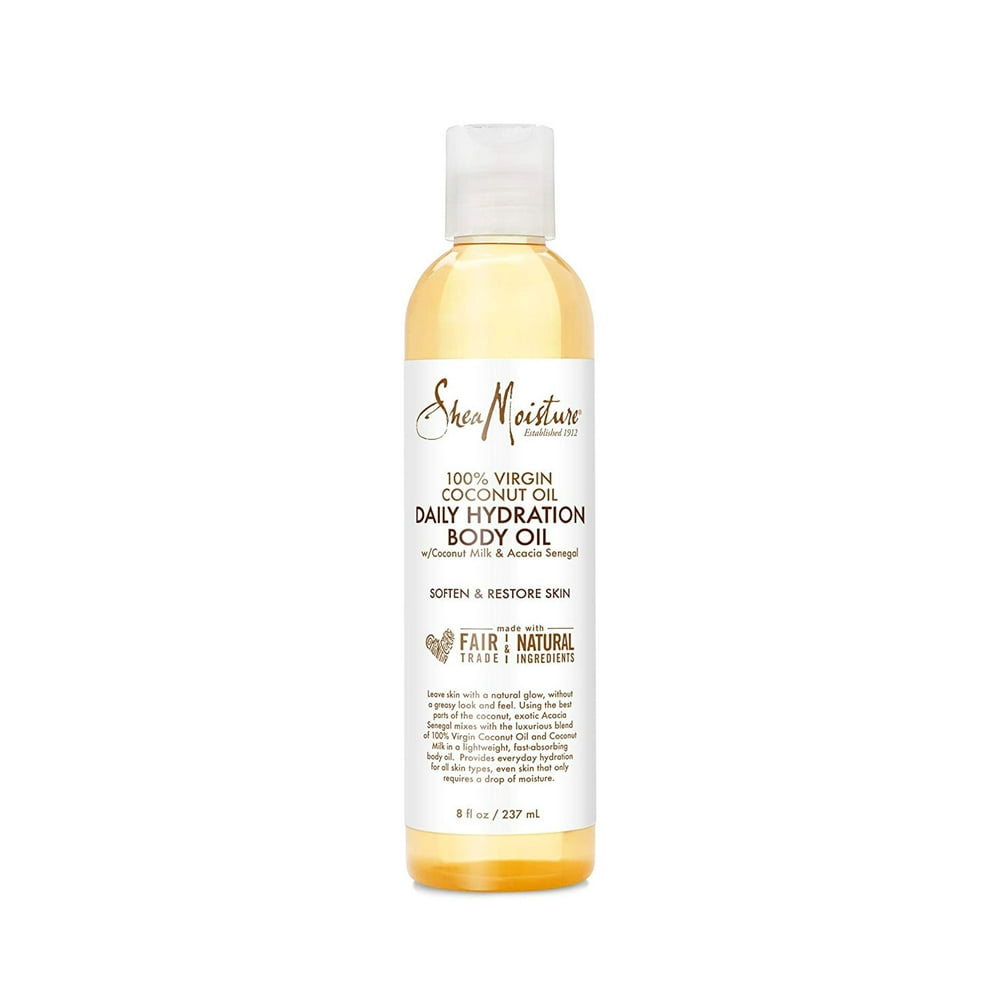 Shea Moisture 100 Virgin Coconut Oil Daily Body Oil, 8 Oz. Walmart