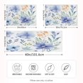 thumbnail image 2 of Ryvnso Satin Pillowcase Blue Flower and Leaves Pillow Cases Standard Size 40x20in, 2 of 6