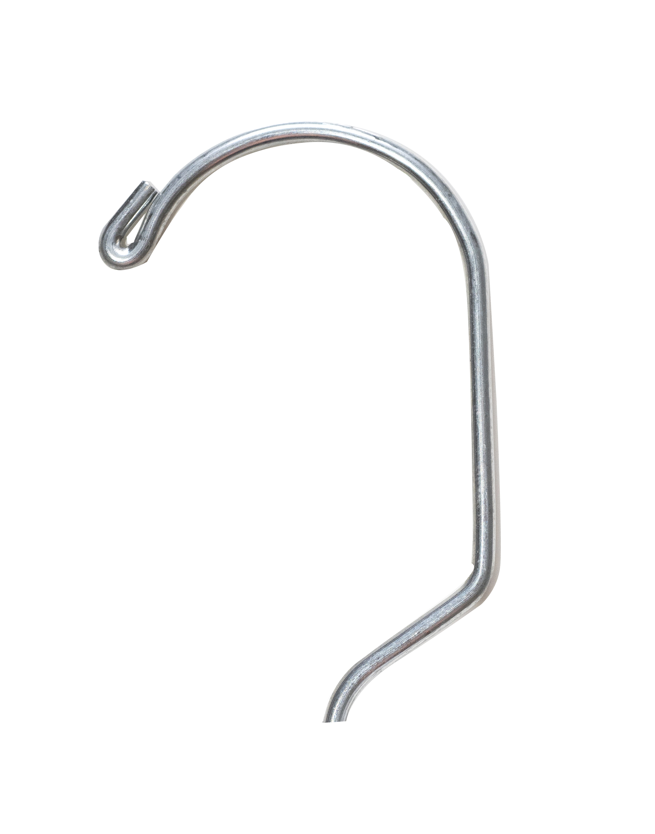 NAHANCO #2600RCLH 14"Black Heavy Weight Plastic Skirt/Pant Hangers With Long Hook and Chrome Clips (Pack of 100)