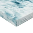 thumbnail image 2 of Ambesonne Nature Fitted Sheet, Grunge Marble Effect, Twin Size, Cadet Blue Seafoam, 2 of 3